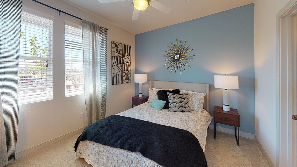 Bedroom at The Braydon Apartments in Napa CA